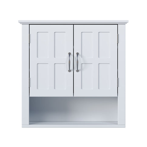 Multi Functional Wall Mounted Cabinet With Adjustable Shelves For Bathroom