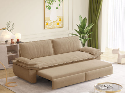 Queen Pull Out Bed, 3 In 1 Convertible Sleeper Sofa