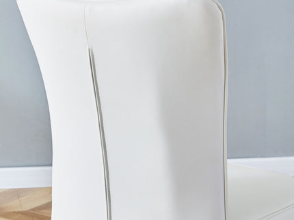 Modern Minimalist Dining Chairs With Metal Legs