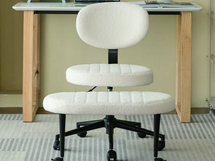 Ergonomic Cross Legged Office Chair With Back Support