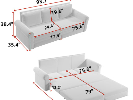 Chesterfield Sofa & Pull Out Bed