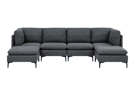 Upholstered Modular Sectional & Tall Legs