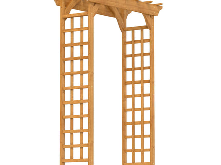 Arbor, Wedding Arch For Ceremony, Trellis For Plant Climbing, Christmas Decor Pergola For Garden Backyard - Yellow