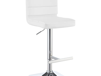 Fresco - Upholstered Adjustable Bar Stool (Set of 2) - White