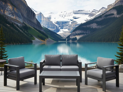 Outdoor Patio Set All-Weather With Thick Cushions
