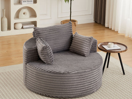 Modern Single Sofa With Backrest Pillow For Living Room