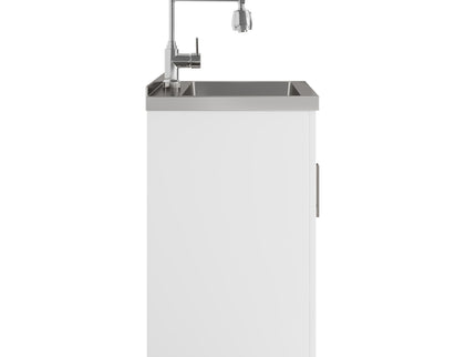 Hennessy - Deluxe Laundry Cabinet With Faucet And Stainless Steel Sink
