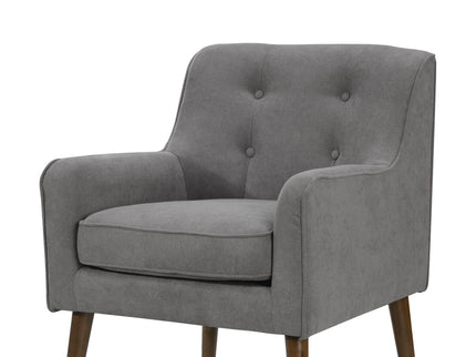 Ryder - Mid Century Modern Woven Fabric Tufted Armchair