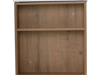 Wall Mounted Bathroom Vanity With Basin And Adjustable Open Shelf
