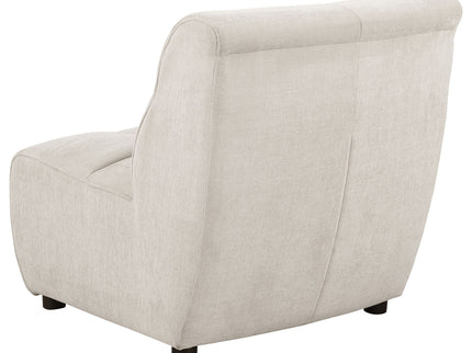 Oliver - 5 Piece Upholstered Sectional Sofa With Curved Silhouette - Ivory