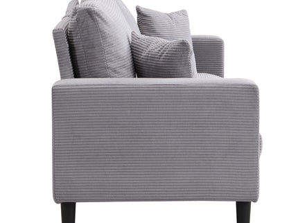 Modern Upholstered 2 Piece Sofa Set With 3 Seater And 2 Seater