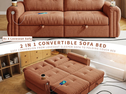 Cloud Like Convertible Sofa Bed With For Living Room