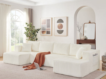 U - Shaped Modular Sectional Sofa For Living Room