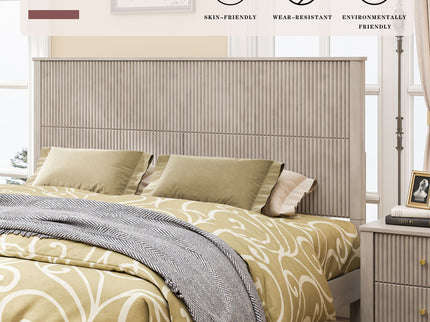 Platform Bed Frame & Tall Headboard