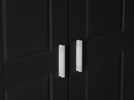 Storage Cabinet With Adjustable Shelves, 2 Doors, Rectangle Design For Bathroom