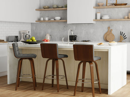 Roland - Upholstered Swivel Counter Height Stool