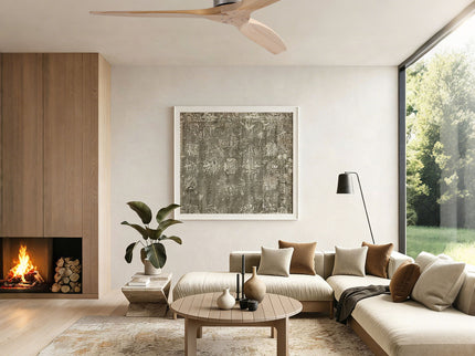 Low Profile Flush Mount Ceiling Fan Without Light
