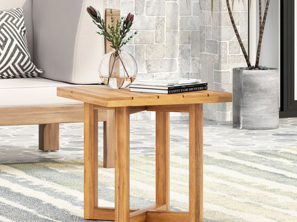 Ella - Square Side Table With Cross Stretcher Base