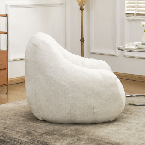 Comfy Bean Bag Chair With Memory Foam Filler, Tufted Soft