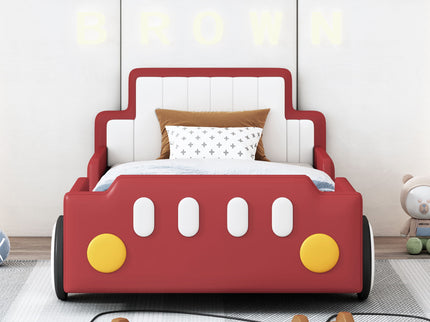 Race Car Shaped Platform Bed With Wheels