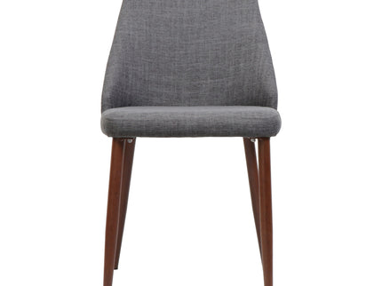 Modern Dining Chair With Iron Legs And Wood Finish