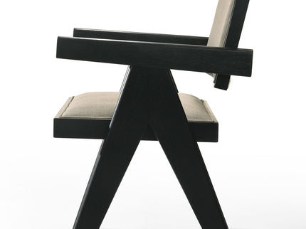 Jasper - 3 Piece Arm Chairs And Console Table (Set of 3) - Ebony Black