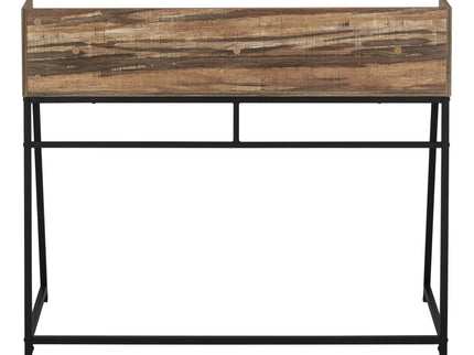 Computer Desk For Home Office, Laptop, Storage Shelves, Marble Look Contemporary & Modern