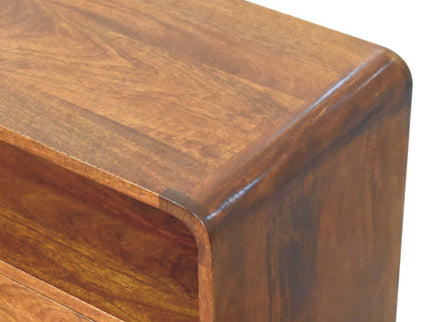 Curved Charm Console - Brown