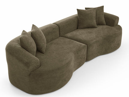 4 Seater Curved Cloud Sectional Sofa