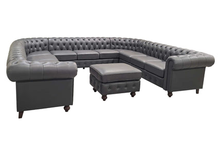 Chesterfield Vintage Style U - Shape Sectional
