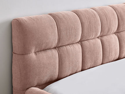 Modern Platform Bed Frame With Thick Fabric