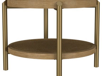 Benson - Round Table With Storage Shelf