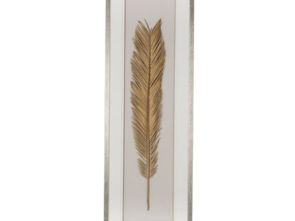Leaf Framed Wall Art, Wall Decor For Living Room Dining Room Office Bedroom - Gold