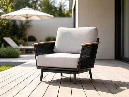 Chair With Armrests - Black / Black Multi