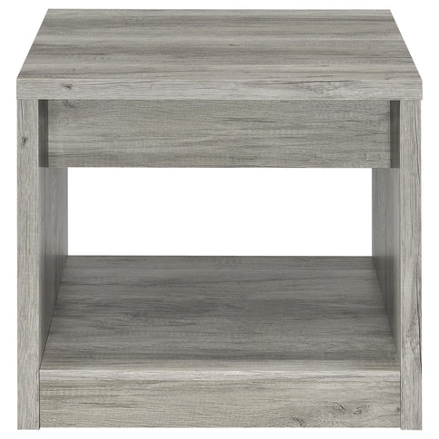 Nuberg - 1 Drawer Table - Gray
