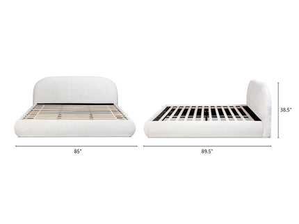 Archie Puffy Grounded - Upholstered Platform Bed