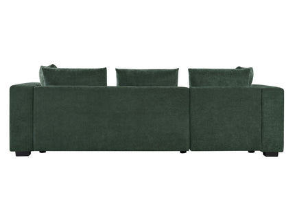 Modern L Shaped Sectional Sofa With Upholstery And Wooden Storage