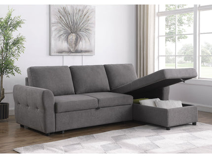 Kenna- Sleeper Sectional Sofa With Storage Ottoman