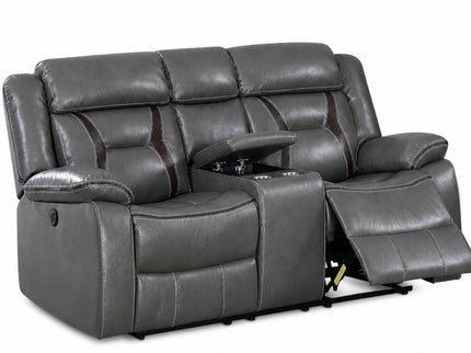 Living Room Set With Pillow Armrest And Tufted Backrest