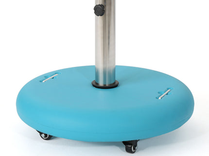 Wheelie - Round Umbrella Base With Stainless Steel Holder