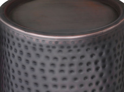 Corbin - Hammered Metal Side Table