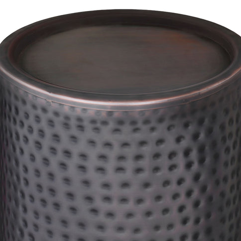Corbin - Hammered Metal Side Table