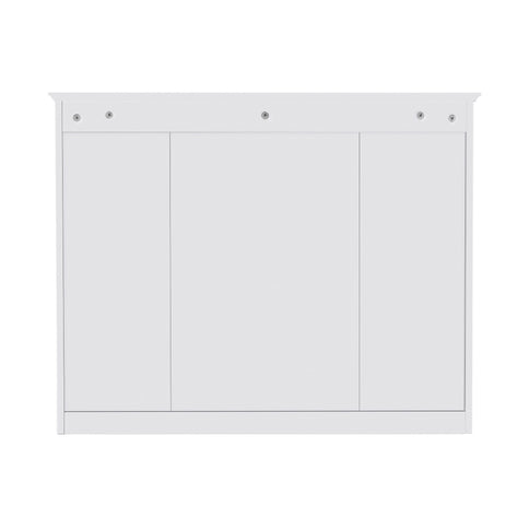 Wall Mounted Medicine Cabinet With Mirror, Storage Cabinet Featuring 6 Open Shelves And Adjustable Interior