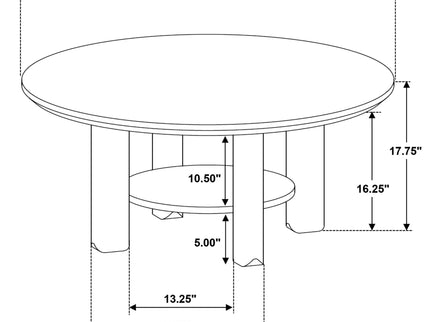 Crispin - 2 Piece Coffee Table Set With Open Shelves
