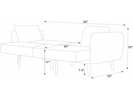 Futon Sofa Bed With Tall Legs