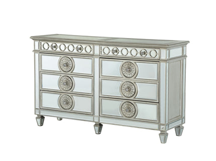 Varian - Mirrored Dresser - Silver