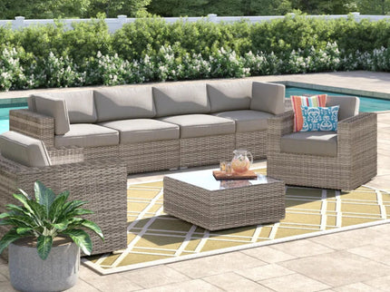 Stylish Entertainment Sectional Set, Outdoor Living