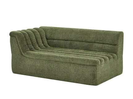 Upholstered L-Shaped Modular Sectional Sofa With Chaise, Wave-Shaped Armrest