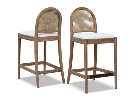 Panama - Curved Back Cane Counter Stool (Set of 2)