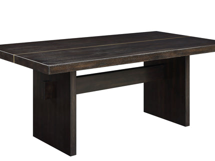 Jaramillo - 7 Pieces Dining Room Set - Gold / Rustic Espresso